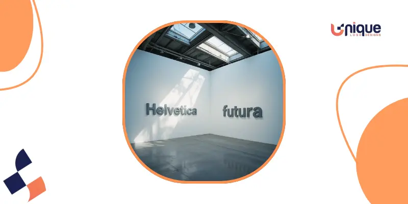 Sans-Serif Fonts - Unique Logo Design